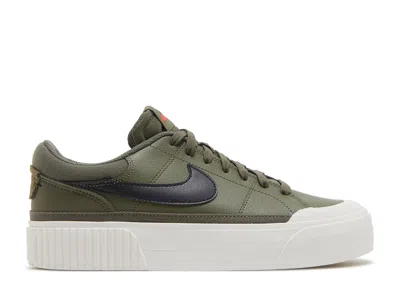 Nike Wmns Court Legacy Lift 'medium Olive' In Green