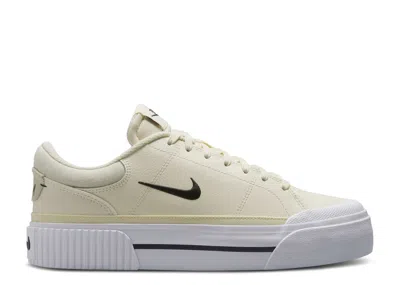 Nike Wmns Court Legacy Lift 'pale Ivory' In White