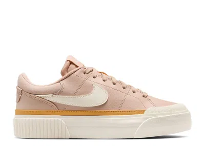 Nike Wmns Court Legacy Lift 'shimmer Pale Ivory' In Brown