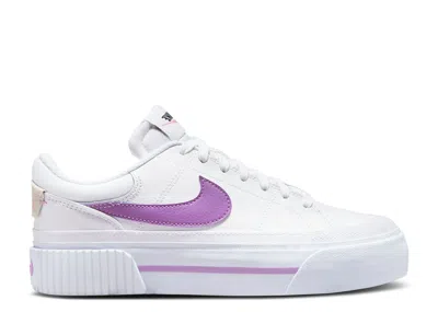 Nike Wmns Court Legacy Lift 'white Rush Fuchsia'