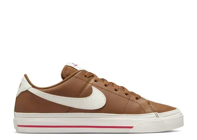 Nike Wmns Court Legacy Next Nature  'light British Tan/fire Red/sail' In Brown