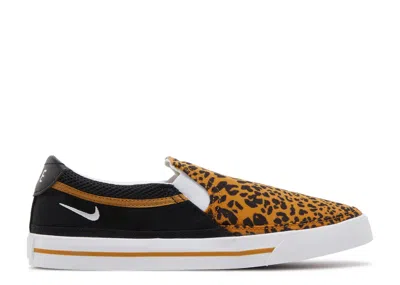 Nike Wmns Court Legacy Slip 'leopard' In Brown