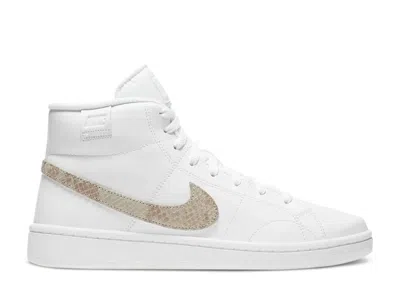 Nike Wmns Court Royale 2 Mid 'white Snakeskin Swoosh'