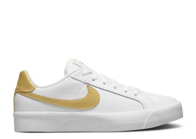 Nike Wmns Court Royale Ac 'white Metallic Gold'