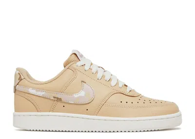 Nike Wmns Court Vision Low 'sesame Camo' In Brown