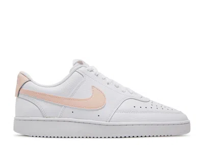 Nike Wmns Court Vision Low 'washed Coral' In White
