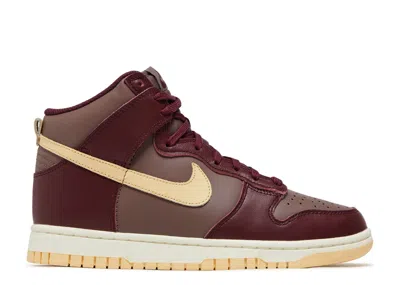 Nike Wmns Dunk High 'plum Eclipse' In Red