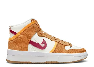 Nike Wmns Dunk High Rebel 'sunset Rush Maroon' In White