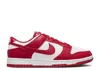 Nike Dunk Low Patent-leather Sneakers In Red