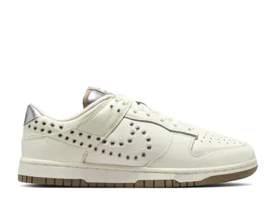 Nike Wmns Dunk Low 'sail Metallic Silver Mink Brown' In White