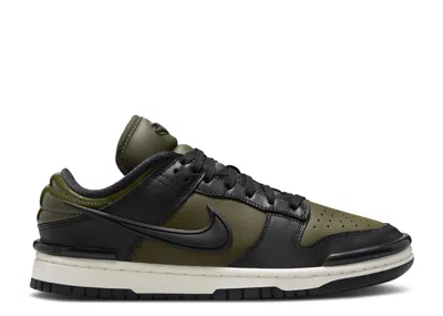 Nike Wmns Dunk Low Twist 'army Khaki Black' In Green