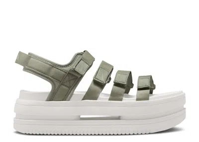 Nike Wmns Icon Classic Sandal 'light Army' In Green
