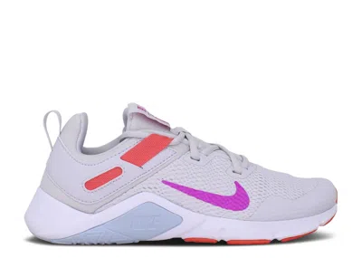Nike Wmns Legend Essential 'vast Grey Fire Pink' In Gray