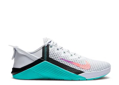 Nike Wmns Metcon 6 Flyease 'grey Oracle Aqua' In White