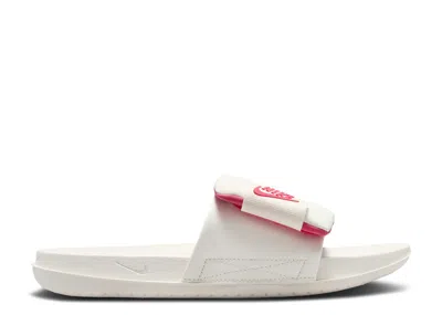 Nike Wmns Offcourt Adjust Slide 'sail Aster Pink' In White