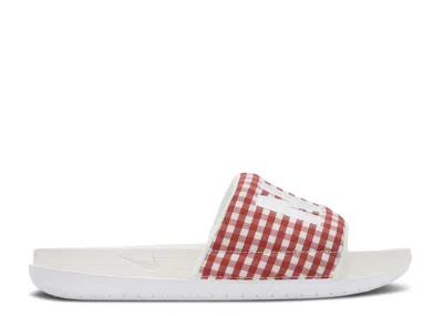 Nike Wmns Offcourt Slide 'mystic Red Plaid'
