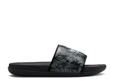 Nike Wmns Offcourt Slide 'tropical Leaf Print' In Black