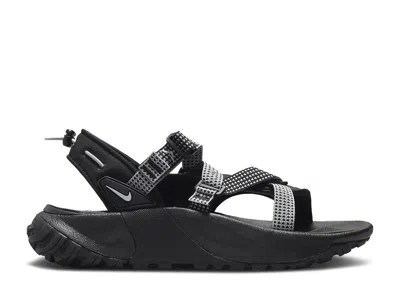 Nike Oneonta Buckled Sandals In Black