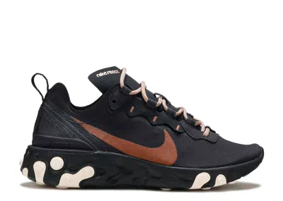 Nike Wmns React Element 55 'oil Grey' In Black
