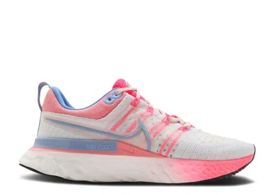 Nike Wmns React Infinity Run Flyknit 2 'racer Pink' In White