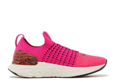 Nike Wmns React Phantom Run Flyknit 2 'pink Prime Zebra'