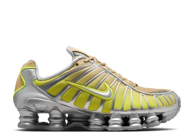 Nike Wmns Shox Tl Fade  'team Gold/metallic Silver/pure Platinum/volt' In Black