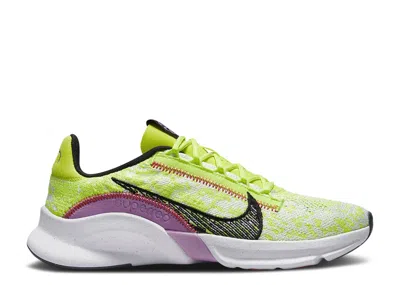 Nike Wmns Superrep Go 3 Flyknit Next Nature 'volt Rush Fuchsia' In Green