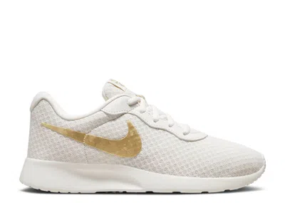 Nike Wmns Tanjun Ease 'phantom Metallic Gold' In White