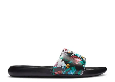 Nike Wmns Victori One Printed Slide 'floral Print' In Black