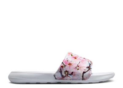 Nike Wmns Victori One Printed Slide 'pink Floral Print' In White