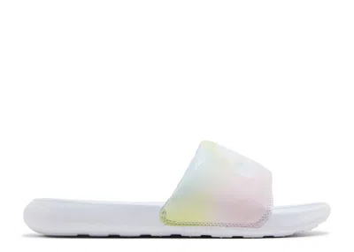 Nike Wmns Victori One Printed Slide 'pure Violet Gradient' In Pink