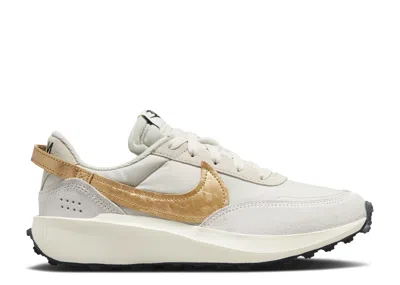 Nike Wmns Waffle Debut 'light Orewood Brown Metallic Gold' In White