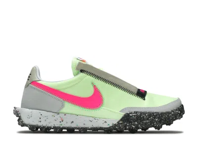 Nike Wmns Waffle Racer Crater 'barely Volt' In Green