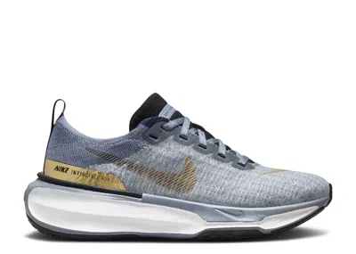 Nike Wmns Zoomx Invincible 3 'ashen Slate Metallic Gold' In Blue