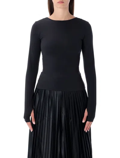 Nike Zenvy Dri-fit Long-sleeve Training Top In Black