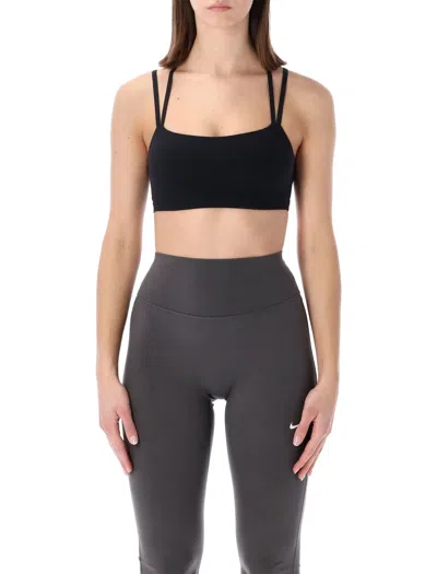 Nike Zenvy Strappy Light-support Padded Bra In Black