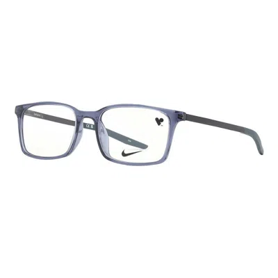 Nike 7282 Rectangle Full Rim Eyeglasses In Blue