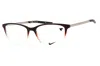 Nike Unisex Brown Rectangular Eyeglass Frames 7284 In Brown