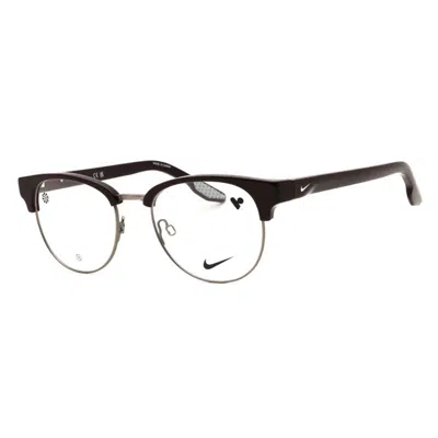 Nike 8402 Browline Full Rim Eyeglasses In Transparent