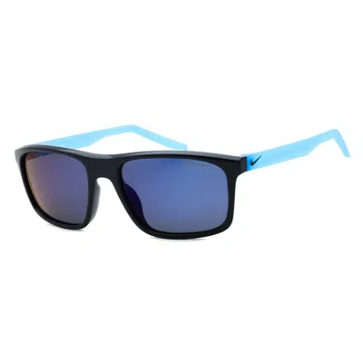 Nike Firepfd1818451 Rectangle Full Rim Sunglasses In Black