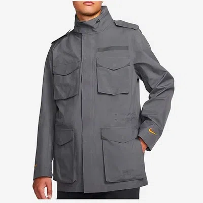 Pre-owned Nike Lab Men`s M65 Gore-tex Water Repellent Jacket Cq7653 065 Grey S-m-l In Gray