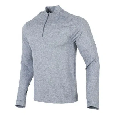 Nike Nk Df Elmnt Top Hz Casual Breathable Half Zipper Sports Long Sleeves Light Grey In Gray