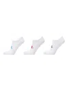 Nike No Show Logo-jacquard Socks (pack Of Three) In White