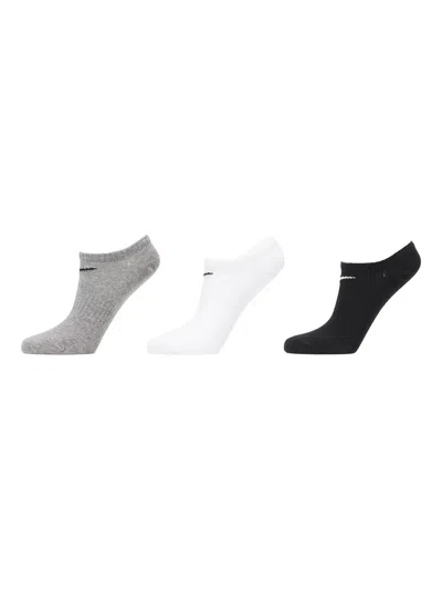 Nike No Show Ribbed-knit Socks (pack Of Three) In Multi