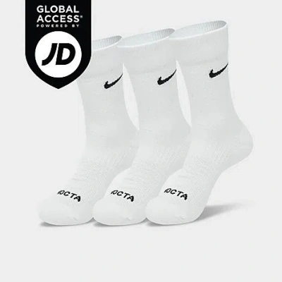 Nike Nocta Crew Socks (3-pack) In White