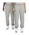 Nike Men's Nocta Nocta Fleece Cs Open-hem Sweatpants In Gray