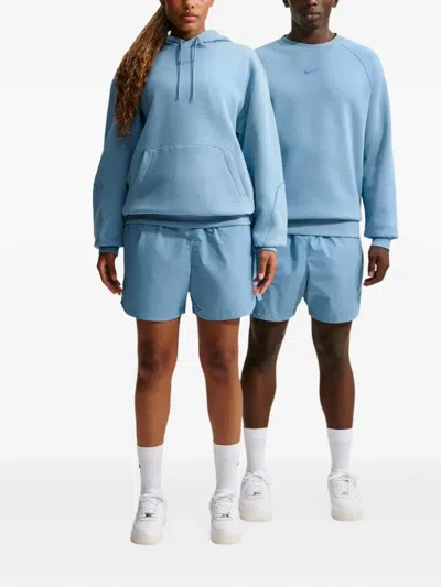Nike Nocta Logo-embroidered Shorts In Blue
