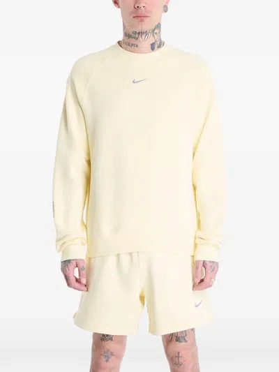 Nike Nocta Logo-print Sweater In Yellow