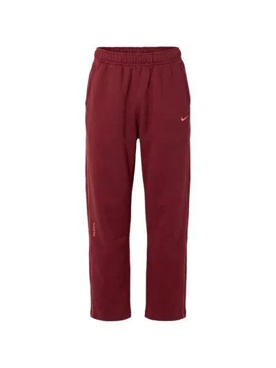 Nike Nocta Logo-print Track Pants In Red