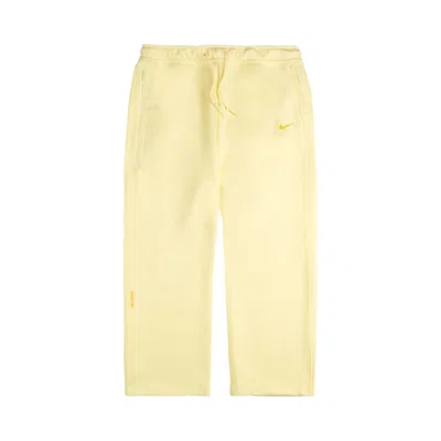 Pre-owned Nike Nocta Tech Fleece Open-hem Sweatpants 'citron Tint/vivid Sulfur' | Yellow | Men's Size Xl